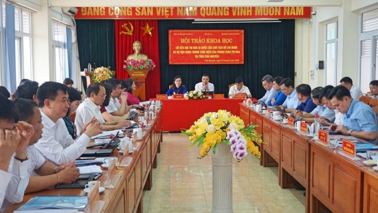 Hội thảo khoa học “Lời kêu gọi thi đua ái quốc của Chủ tịch Hồ Chí Minh và sự vận dụng trong thực hiện các phong trào thi đua tại tỉnh Thái Nguyên”