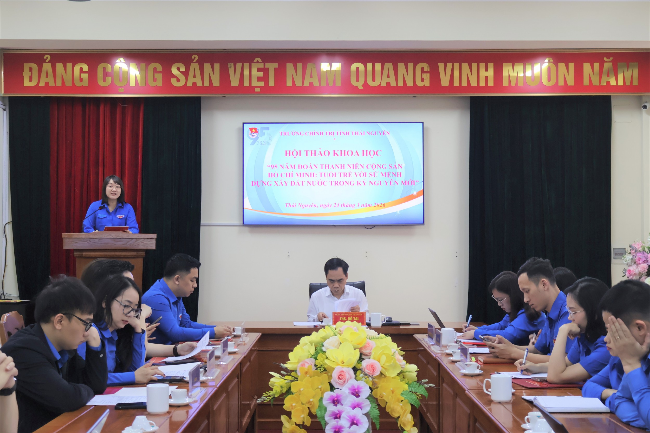 Đc Ma Trần Thu Hường, Bí thư Chi đoàn Trường phát biểu